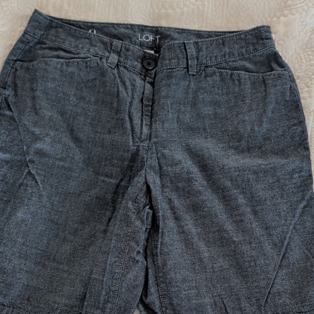 LOFT Denim Bermuda Shorts